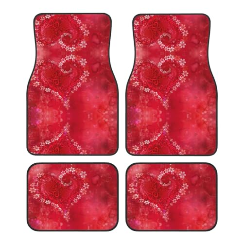 Tapis de voiture motif fleur et cœur pour rénover et protéger l'intérieur des camionnettes