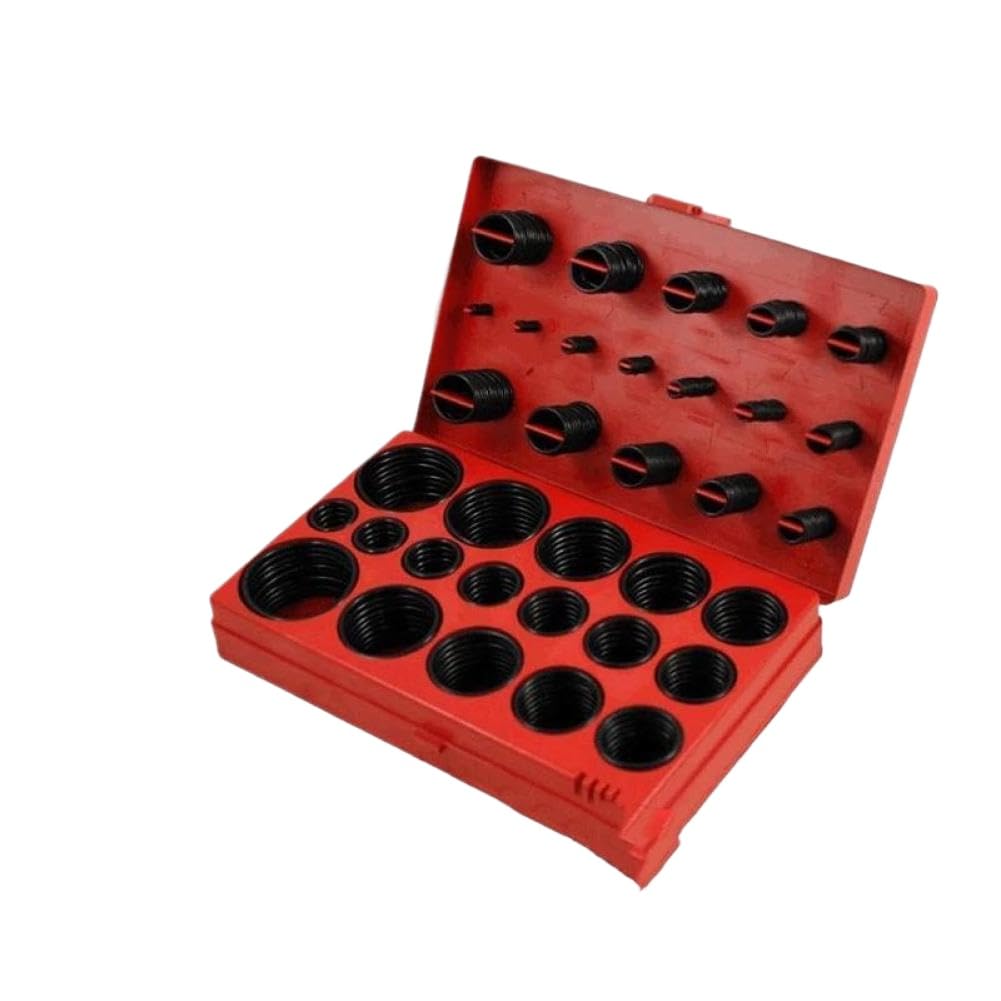 Set di assortimenti di guarnizioni di tenuta kit O ring in gomma 419 pezzi per scatola compatibile con applicazioni idrauliche generali e officine meccaniche