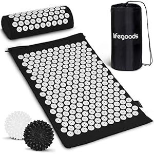 Acupressuur Mat met Kussen, 2x Triggerpoint Massage Ballen en Draagtas | Spijkermat voor Ontspanning en Pijnverlichting…