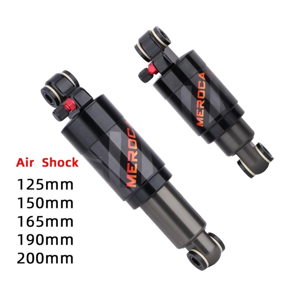 Amortiguador Bicicleta Amortiguador de Choque Aire la Bicicleta montaña 125mm / 150mm 165mm 190mm 200 mm Aleación Scooter MTB Piezas Ciclismo Trasero Plegable