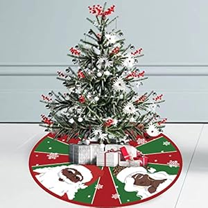 Christmas Tree Skirt Red and Green Black Santa African American Santa Tree Skirt 48inch Xmas Winter Tree Skirt for Christmas Indoor Outdoor Decorations Christmas Tree Skirt Red and Green Black Santa African American Santa Tree Skirt 48inch Xmas Winter Tree Skirt for Christmas Indoor Outdoor Decorations