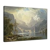 Bilderdepot24 Bild auf Leinwand | Albert Bierstadt - Lake 
