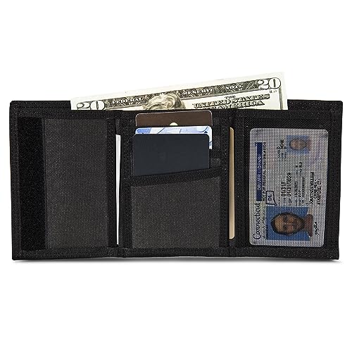Wolverine Men's Bifold Wallet | RFID Protection | ID Window | Card Slots | Bill Pocket | Durable | Leather | Canvas3