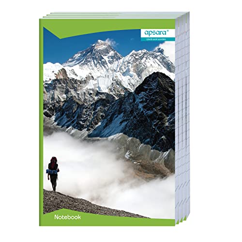 Image of Apsara Mahabar (Foolscap) Longbook | 33 CM x 21 CM Approx - Pages 320 | Plain Unruled Long Notebook | GSM 56 | Use for School & College Students and Professionals | Covers May Differ | Pack of 4