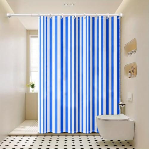 Rideau de douche imperméable avec crochets pour baignoire 200x160cm - 3