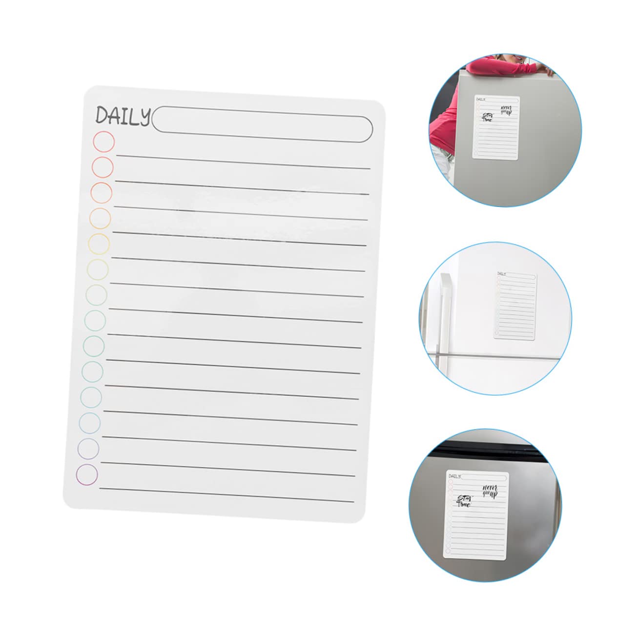 18stücke Teiliges Magnetisches Wochenplaner Abwischbare Kühlschrank-whiteboards Für Tägliche Wöchentliche Und Monatliche Planung Für Zuhause Und Büro