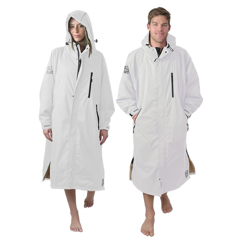 NIXY Oversize Changing Parka - Unisex, Eco-Friendly, Sherpa Fleece-Lined Jacket for Sports &amp; Outdoor - Waterproof &amp; Windproof