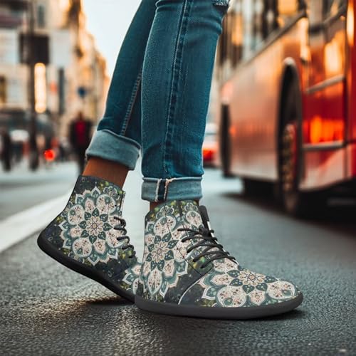 Image of Binienty Zero Drop Sole Barefoot Men's Women's PU Leather Flat Minimalist Barefoot Sneakers Athletic Shoes Waterproof