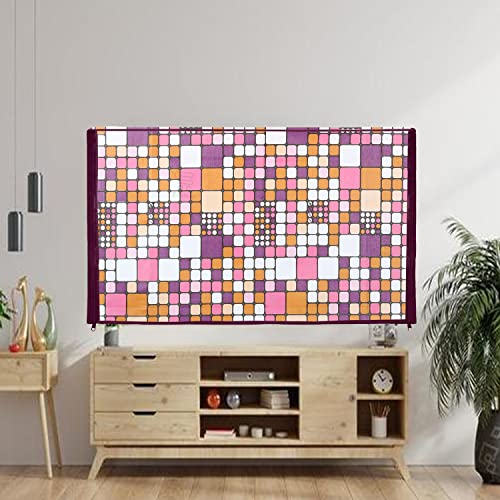Image of Transparent LCD /LED T.V Protector Cover with Zipper Enclosure for 32 Inch Suitable for All Major Brand & Model (Color-Pink, Size-29x3x19 Inches)