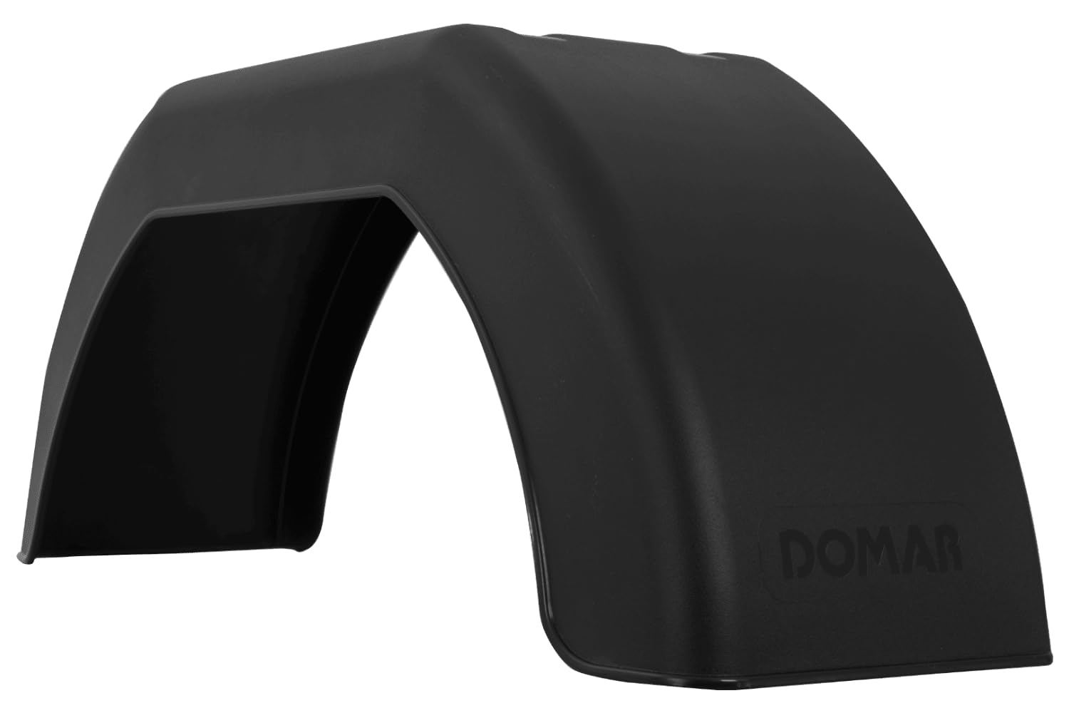 DOMAR D20100 Einzelkotflügel 8 bis 10 Zoll aus Kunststoff für Pkw-Anhänger 550 x 160 mm als Stabiler Flacher Radkasten sowie Schmutzfänger für leichte Transportanhänger