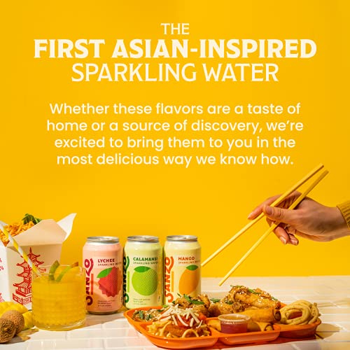 Sanzo Flavored Sparkling Water Bundle - 12-Pack Of Calamansi (Lime) And 12-Pack Of Mango (Alphonso) - Made With Real Fruit And Sugar-Free - Non-Gmo, Gluten-Free And Vegan - 12 Fl Oz Cans #TOP1
