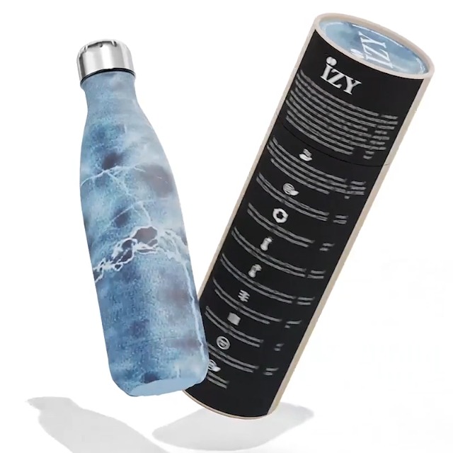 Leddy Living Porta Bottiglia 500 ml Termico Mezzo Litro | Borsa 1/2 LT Thermos 0.5 Isolante per Lattine | Zip di Alta qualità | Ideale per Sport e attività Outdoor | Versatile