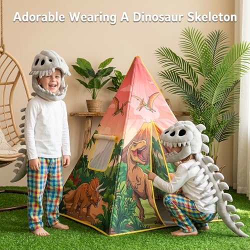 Disfraz de esqueleto de dinosaurio para niños miniatura 5