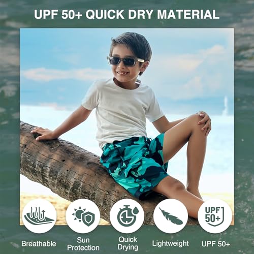 Image of Kanu Surf Boys' Avalon Quick Dry UPF 50+ Beach Swim Trunk
