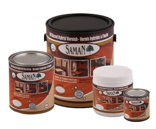 SamaNOiled-Based Hybrid Varnish – Warm Wood Topcoat – Satin - 32oz