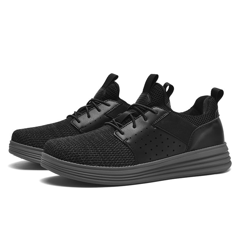 Image of Wearbreeze Men's Business Casual Oxford Sneakers - Lightweight Lace-Up Dress Shoes for Work, Travel & Daily Commute