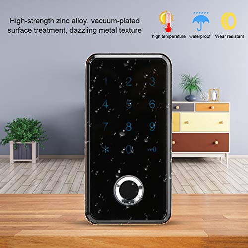 Serrure électronique empreinte digitale et mot de passe armoire argent - 7