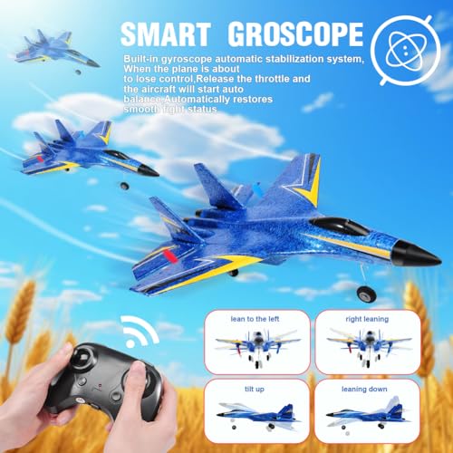 Image of Fremego Su-27 RC Airplane Remote Control Plane with Gyro Night Lights