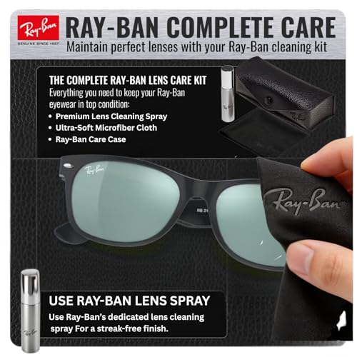 Image of Ray-Ban RB2132 NEW WAYFARER FLASH Square Shaped Sunglasses for Men & Women with Official RAYBAN Eyewear Kit