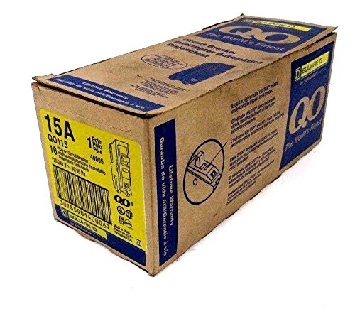 LOT of 10 Square D QO115 Circuit Breakers 120V 15A