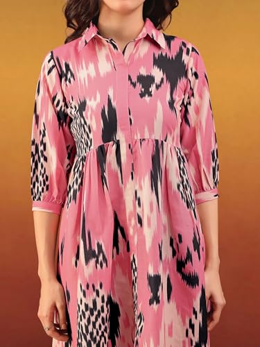 Image of PURVAJA Women's Cotton Dress(Floe-215-218)