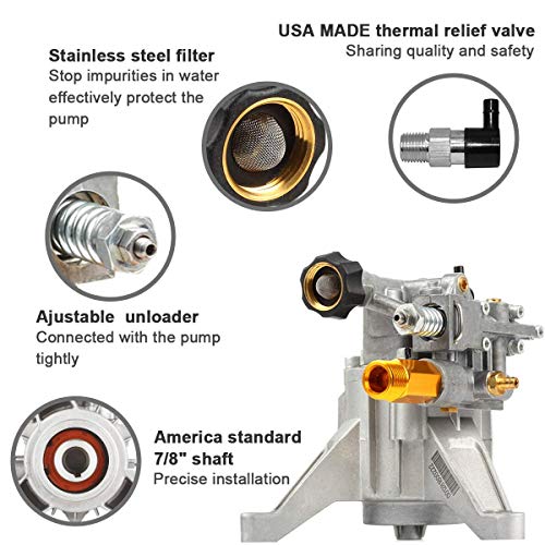 Yamatic 10P2923VA 7/8 Inch Shaft Vertical Pressure Washer Pump 3000 Psi @ 2.5 Gpm Replacement Pump thumb #4