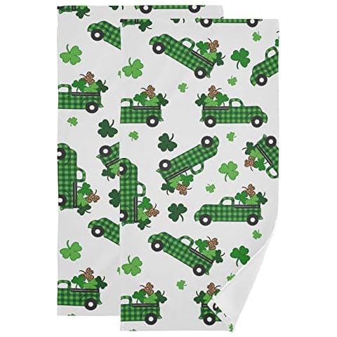 Vdsrup Buffalo Plaid Hand Towel Set Cover