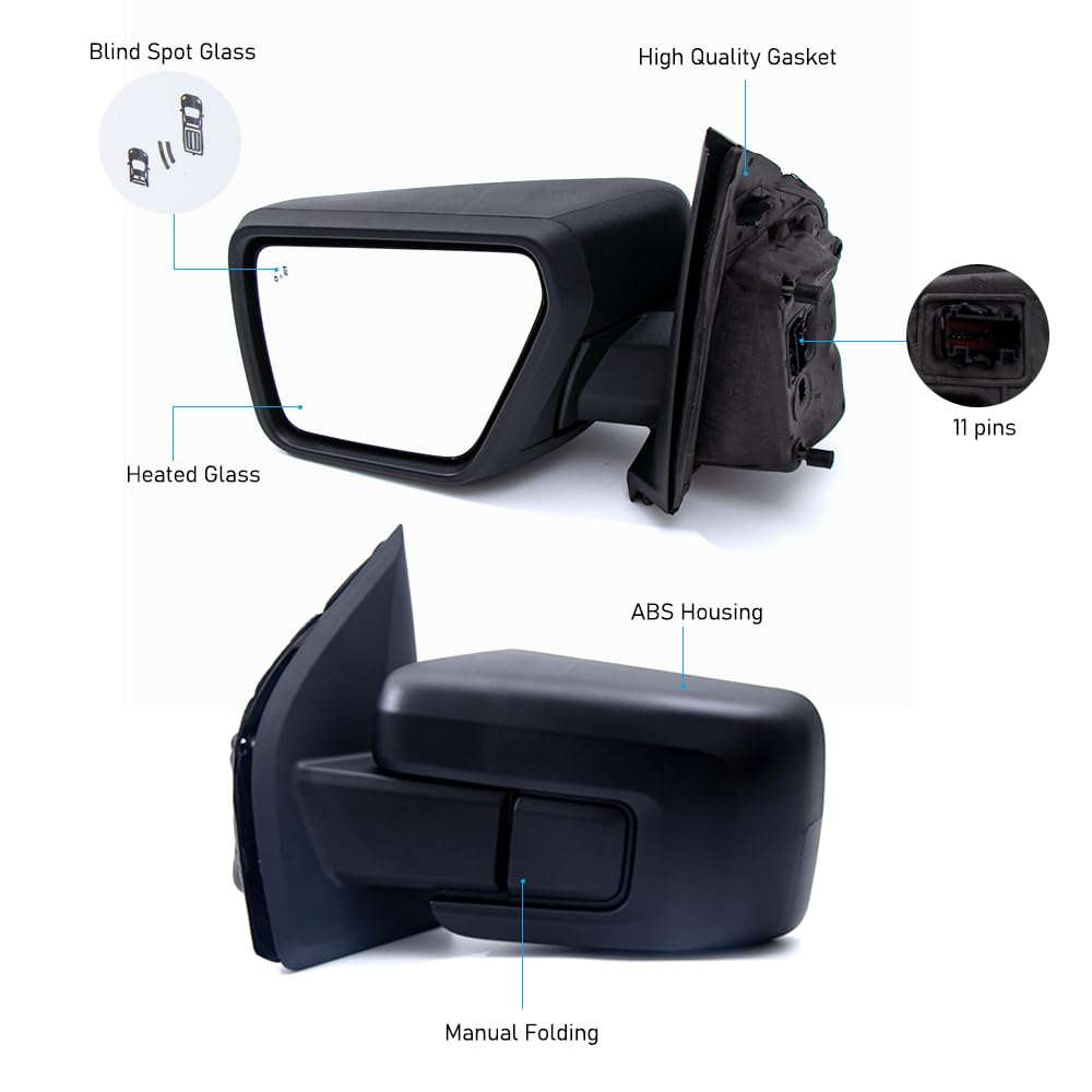 HLBTK LJ6Z-17683-AFT LJ6Z-17683-DA Left Driver Side Mirror - Foto 6