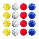 Golf Practice Balls,16/Pack Colored Foam Golf Balls for Golf Putting Training,Realistic Feel and Lim
