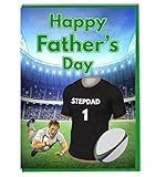 Vatertag-Karte –, Wasps, Rugby, mit Flagge Stepdad