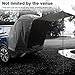 Ymiko Tailgate Tent, Van Awning with Car Awning Camping Tent Campervan Awning Car Awning for Camping Outdoor Travel (Black)