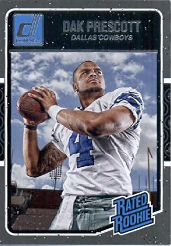 2016 Donruss #362 Dak Prescott Dallas Cowboys Football Rated Rookie Card in Protective Screwdown Display Case