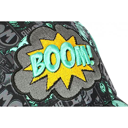 Casquette enfant turquoise ajustable protégeant du soleil - 2