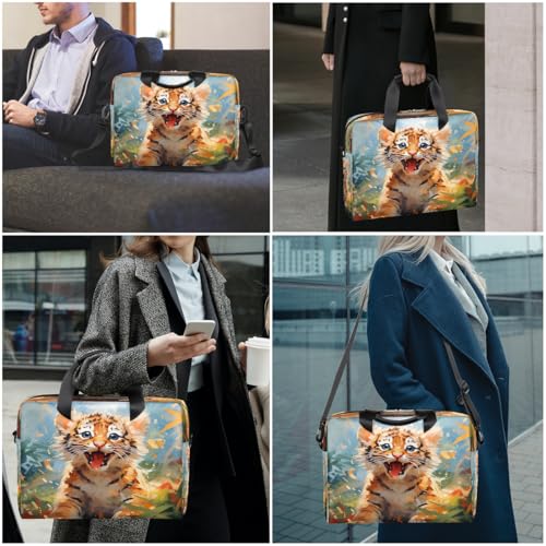 Bolsa para portátil Lovely Animal Tiger 16 pulgadas miniatura 2