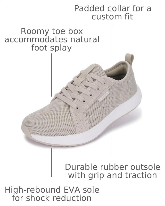 Image of WHITIN Women's Wide Toe Box Walking Shoes Zero Drop Sneakers