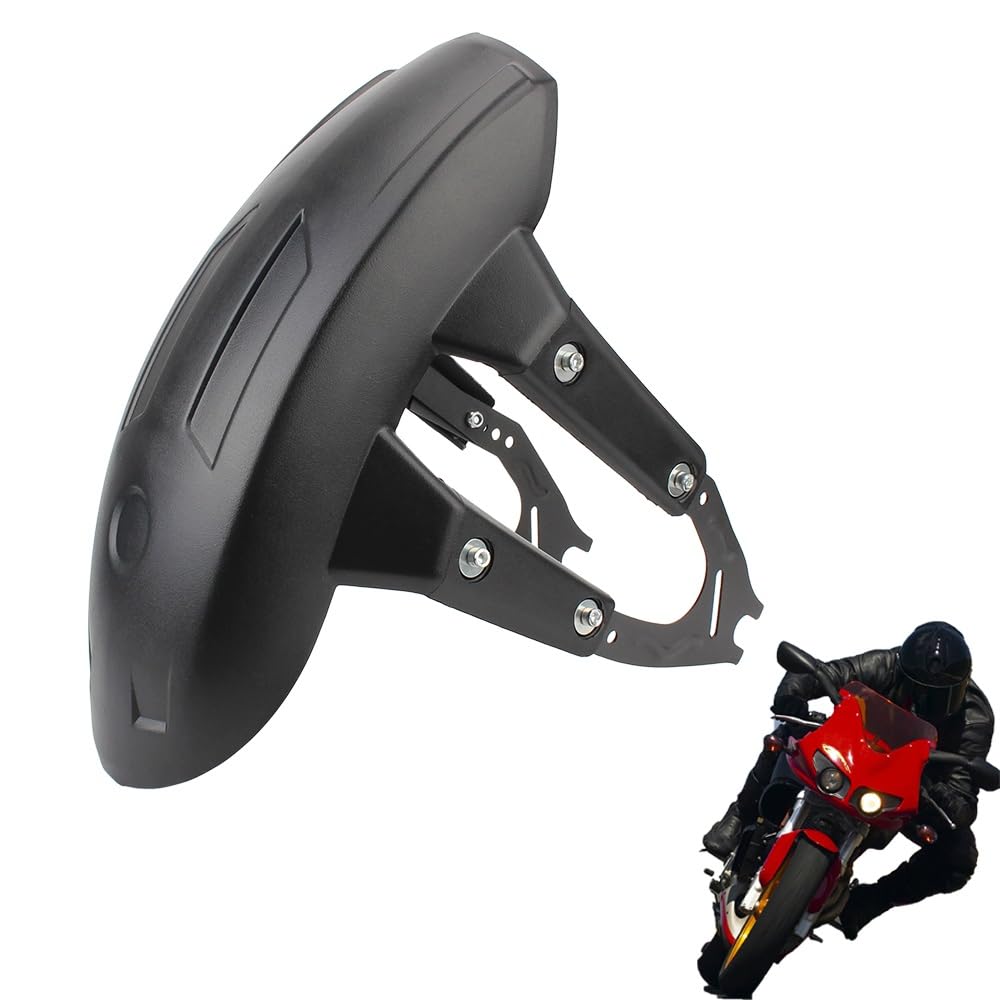 Universele motorfiets achterspatbord, motorfiets splash Guard, ABS Metal Black Tire Splash Guard Universeel voor 12-18 inch wielen Hub
