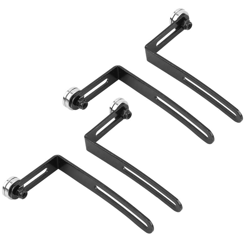 Tbest 4Pcs L Shape Camera Flash Bracket, RC Car Shell Body Mount L-Bracket with Magnet Fit for Axial SCX10 1/10 Scale RC Crawler