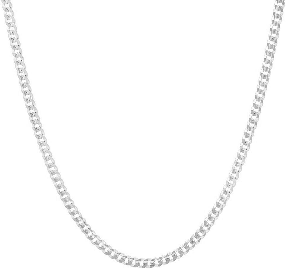 NYC SterlingUnisex Italian 2mm Miami Cuban Curb Link Thick ITProLux Solid 925 Necklace Chain 16" - 30"