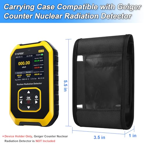 Image of Beautyflier Radiation Monitor Meter Portable Carrying Case, Travel Carrying Storage Bag, Protective and Dust-Proof Belt Clip Pouch Compatible with Geiger Counter Nuclear Radiation Detector, Case Only