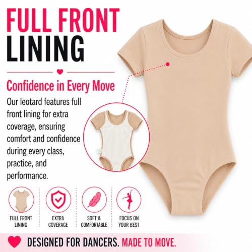 Image of Dancina Toddler Short Sleeve Leotard for Girls