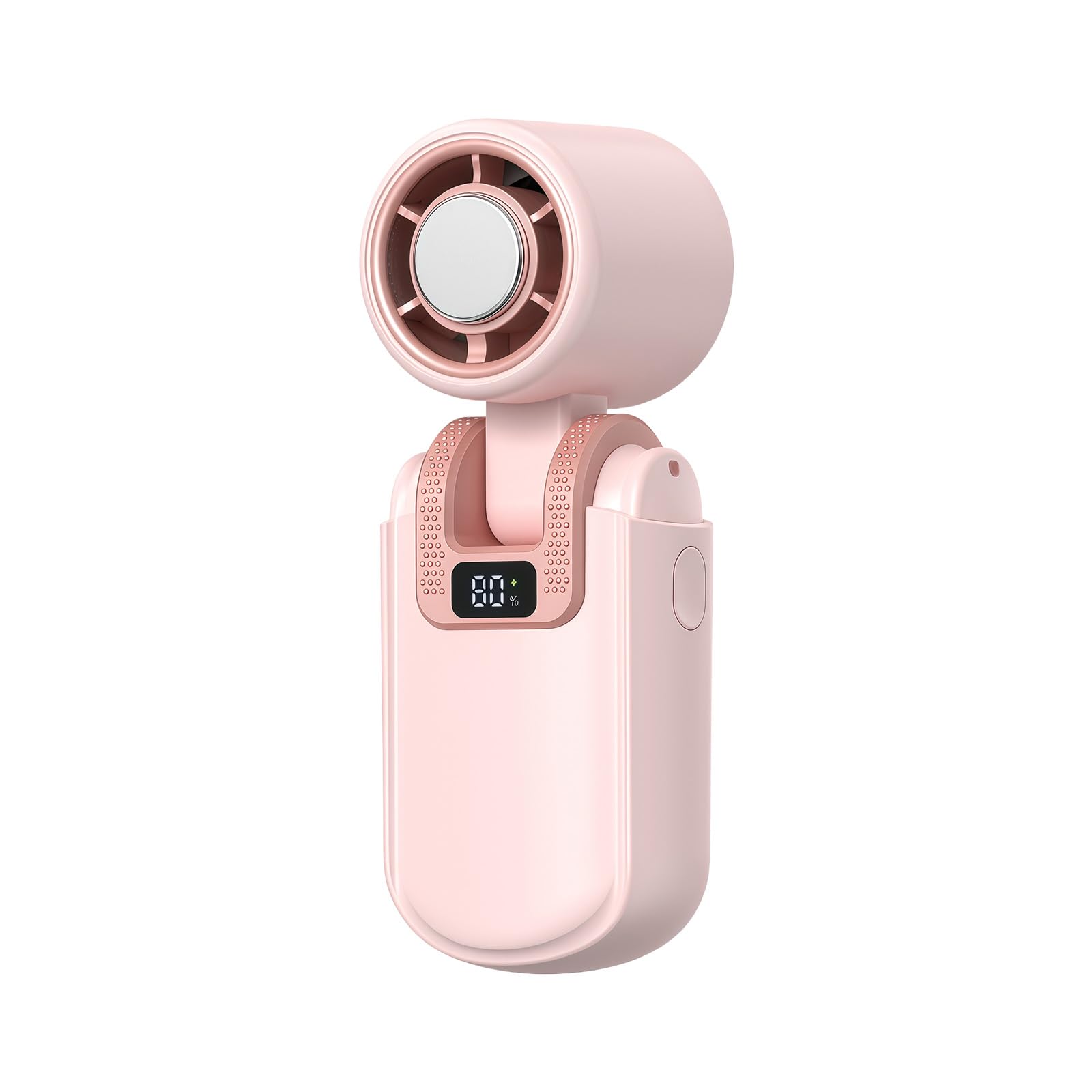 PANGBOER Speed Quiet Rechargeable Small Fan 5 Adjustable Speeds Pocket Size Portable Texture for Men Women Kids Individual