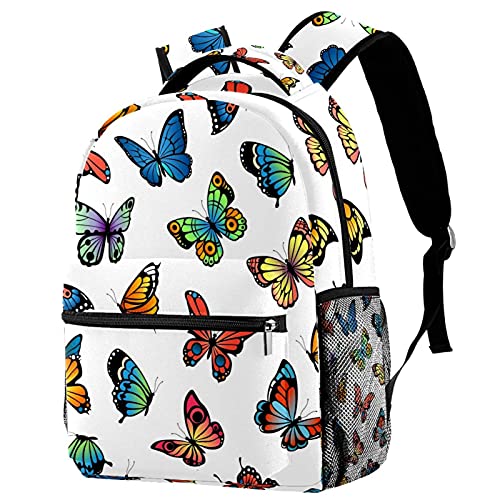 Sac à dos de voyage aux finitions soignées imprimé ange et papillon