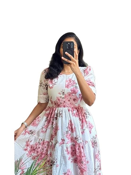 Women's Rayon Floral Printed Midi Dress-picture-41
