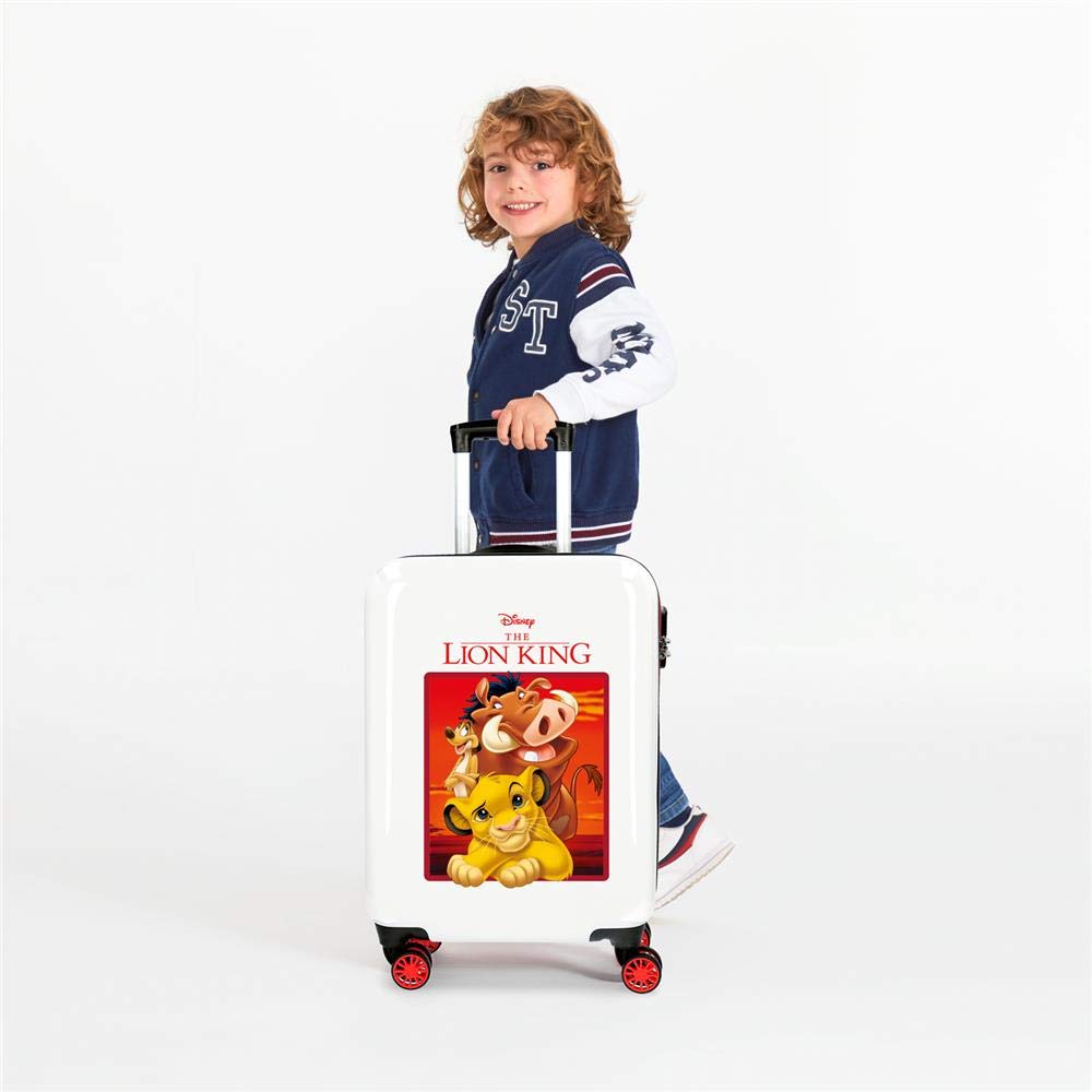 Disney Il Re Leone Trolley cabina Rosso 37x55x20 cms Rigida ABS Chiusura a combinazione numerica 34L 2,6Kgs 4 doppie ruote Bagaglio a mano