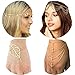 PPX 2 pièces Lady Tassel Chaîne en métal tête Coiffe et 2 pièces bracelet femme Mode Métal Strass Bijoux Bandeau Tête pièce Bandeau Cheveux Avec Boîte