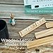 BSIRI Wooden Letter Holder Tiles Rack Set of 4