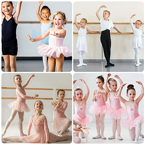 Heth Ballet Tights For Girls - Dance Tights Convertible Tight Ultra Soft (White,2Pcs,X-Large) #TOP4