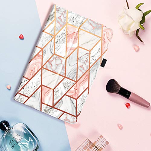Fingic Galaxy Tab A 10.1 Case 2019 T510/T515/T517 Pu Leather Marble Design Ultra Slim Fit Folio Stand Smart Cover Case For Samsung Galaxy Tab A 10.1 Inch 2019 Tablet Sm-T510 Sm-T515 Sm-T517, Rose Gold #TOP5