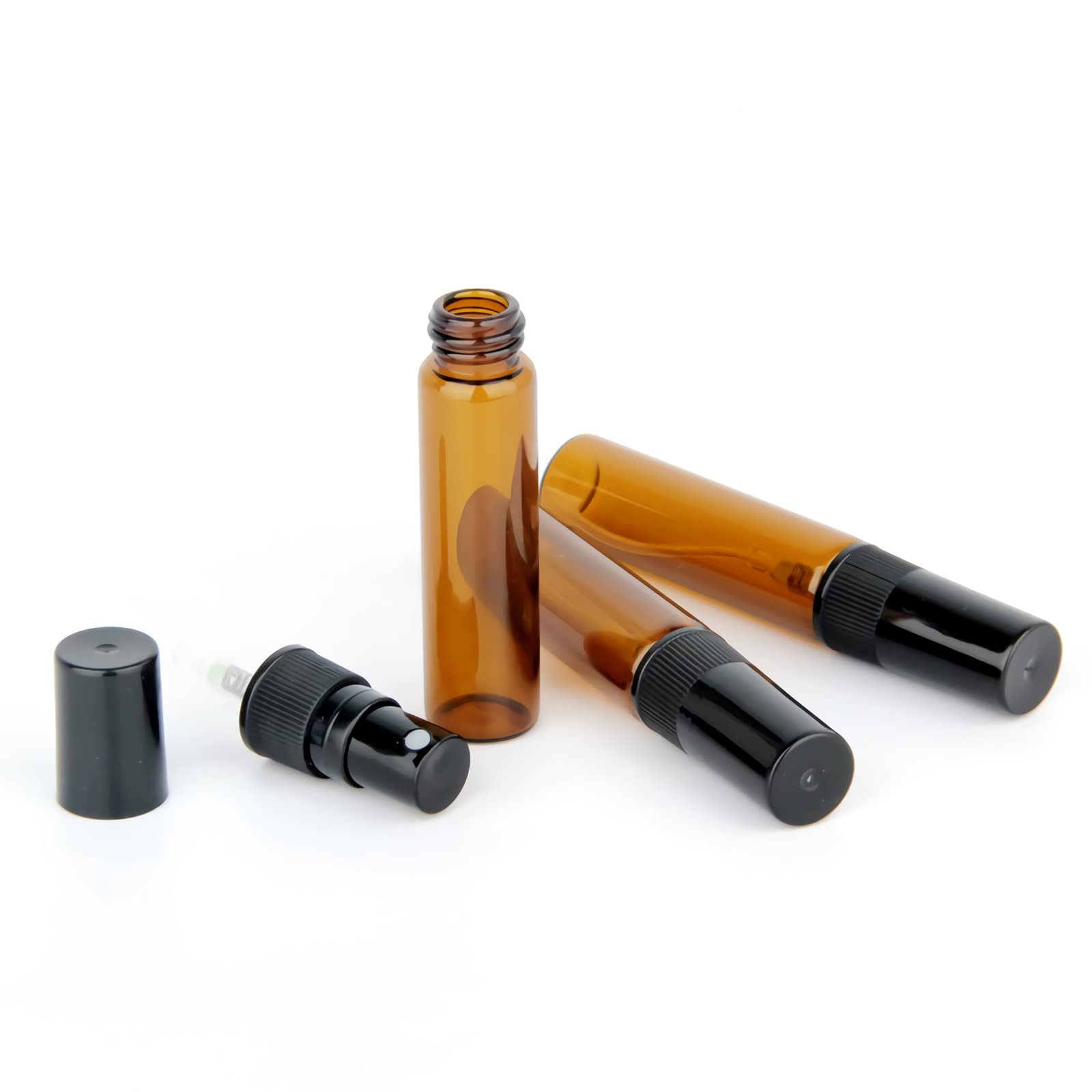 100 Pezzi 10ml Vuoto Flacone Spray Vetro Trasparente, Bottiglia di Profumo, Mini Flacone Spray per Nebbia Riutilizzabile Portatile, Piccolo Spray Tascabile, Cosmetica, Viaggio