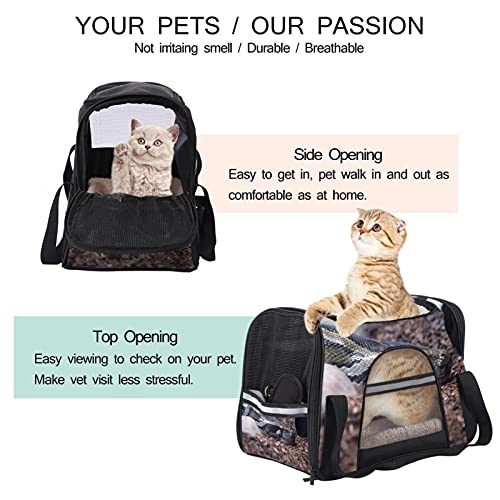 Sac de transport pour animal approuvé compagnies aériennes motif python - 4